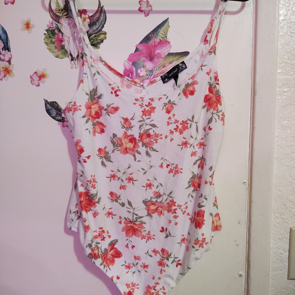 Floral leotard